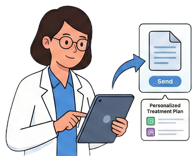 Envia un plan de tratamiento personalizado